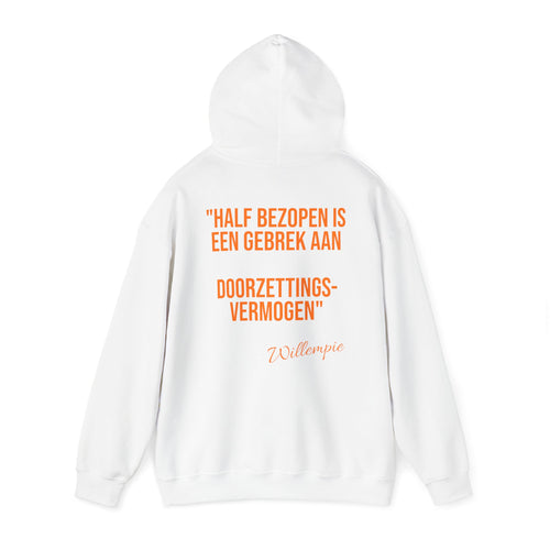 Koningsdag Hoodie 2026 – Half Bezopen (Willempie Edition)