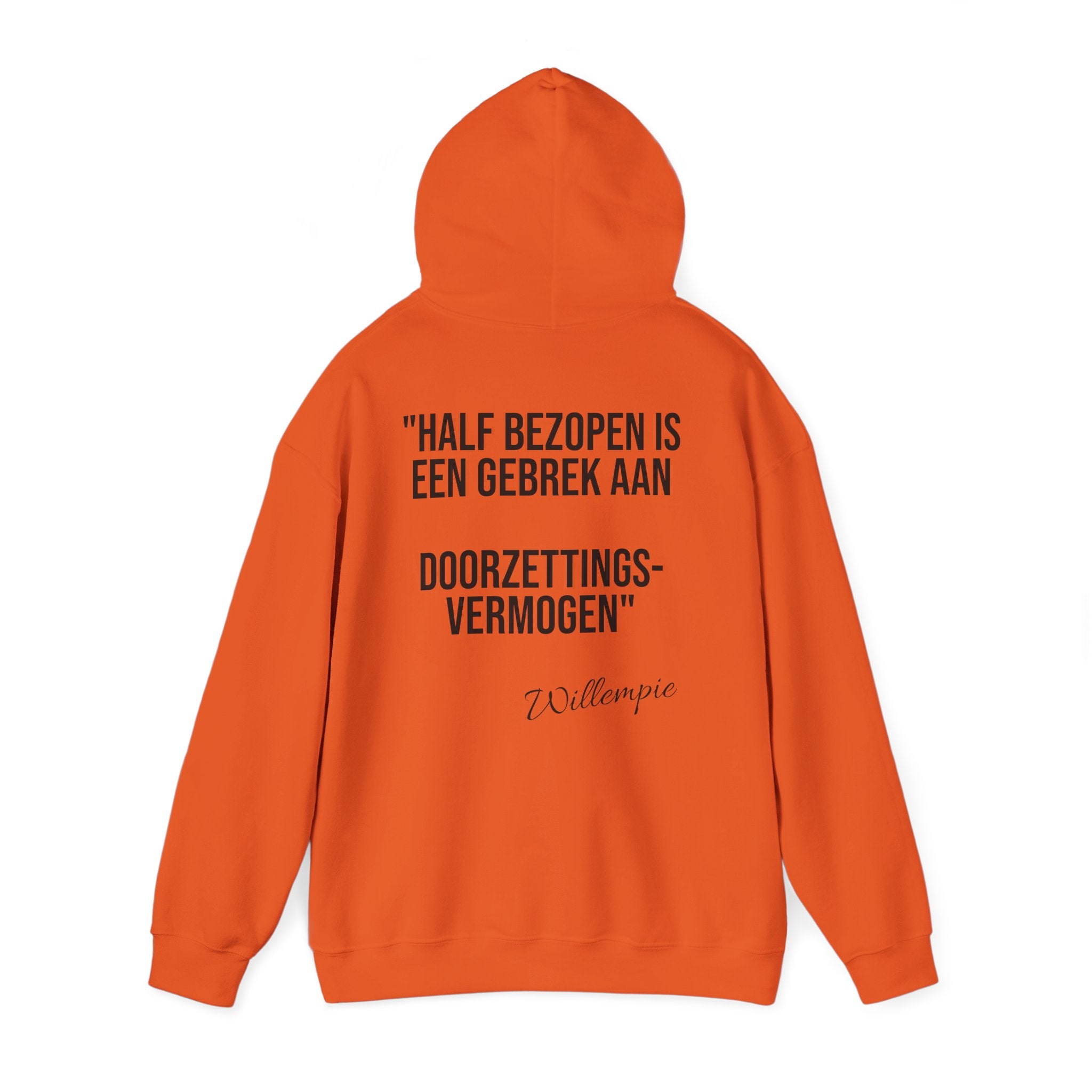 Koningsdag Hoodie 2026 – Half Bezopen (Willempie Edition)