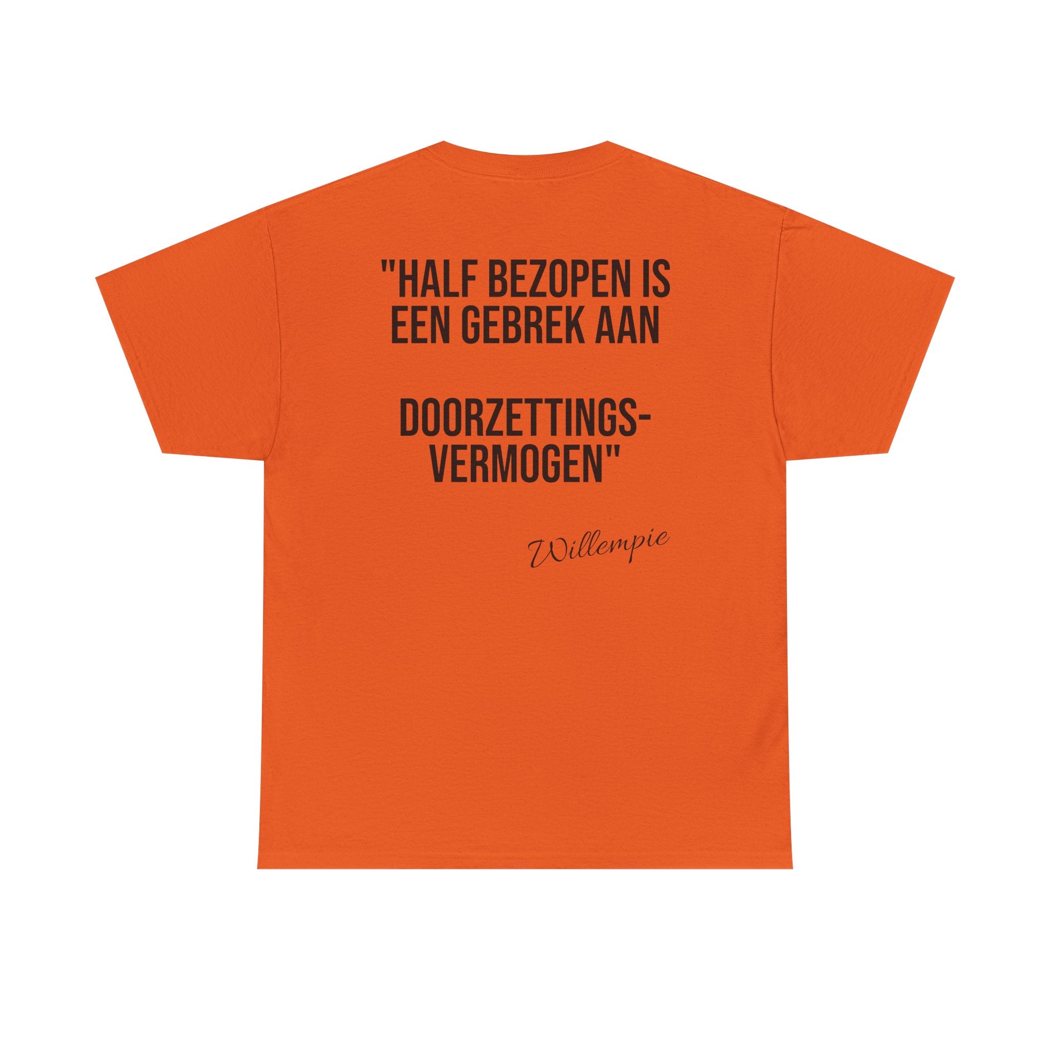 Koningsdag T-shirt 2026 – Half Bezopen (Willempie Edition) – Custom