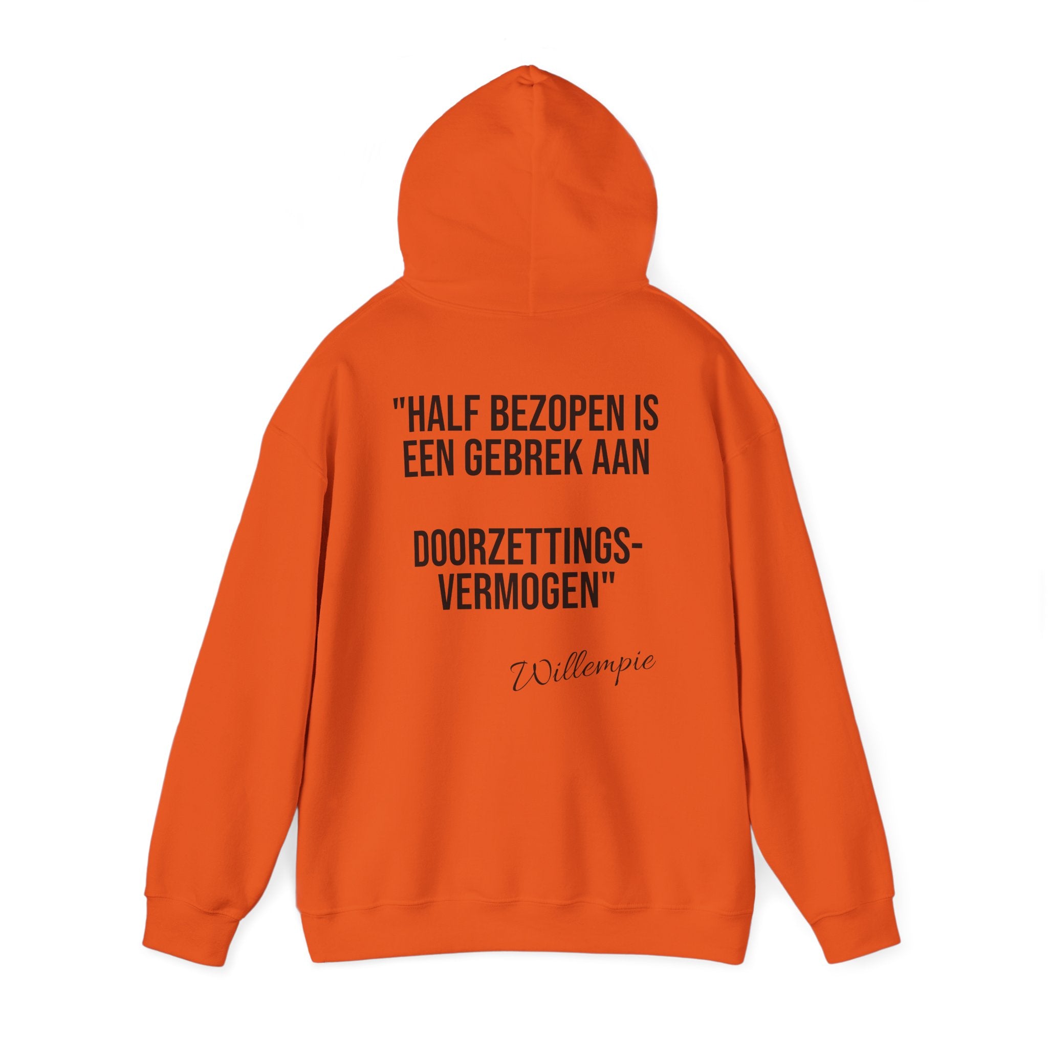 Koningsdag Hoodie 2026 – Half Bezopen (Willempie Edition)