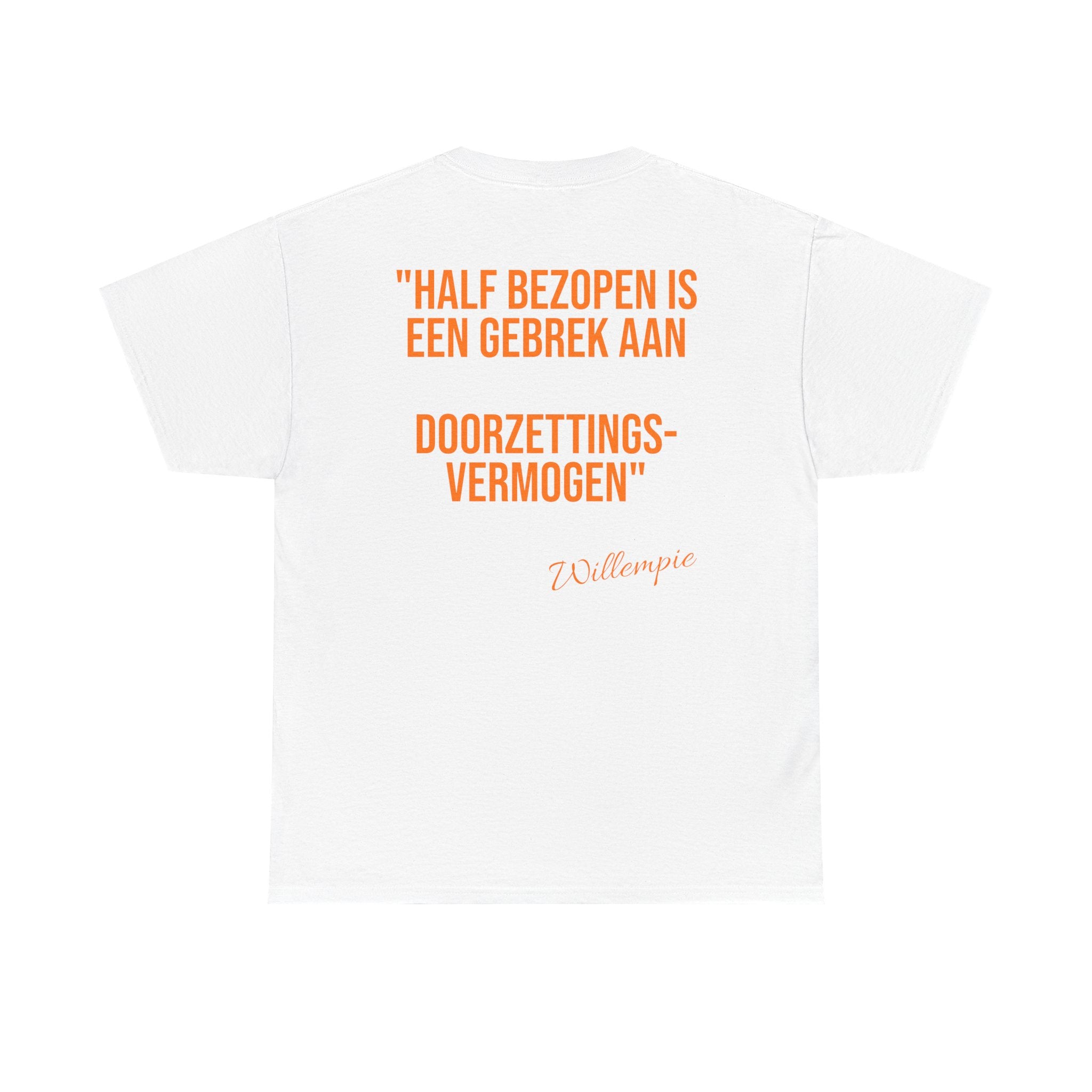 Koningsdag T-shirt 2026 – Half Bezopen (Willempie Edition) – Custom