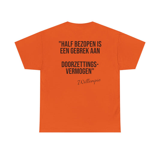 Half bezopen | Koningsdag T-shirt